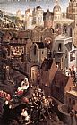 Hans Memling Canvas Paintings - Scenes from the Passion of Christ [detail 1, left side]